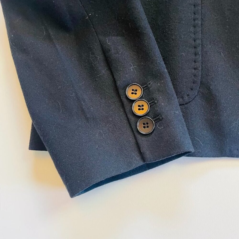 Talbots Wool Jacket Blazer Black Two Button Pocke… - image 6